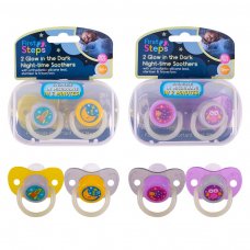 FS853: 2 Pack Glow in the Dark Soother with Steriliser Box